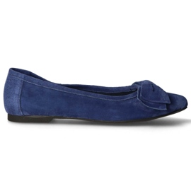 Læderballerinaer Filippo DP1329 / 20 Nv marineblå