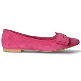 Læderballerinaer Filippo DP1329 / 20 Fh pink lyserød