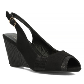 Filippo DS36 / 16 Bk sorte sandaler