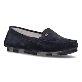 Læder loafers Filippo DP2037 / 21 Nv marineblå marine blå