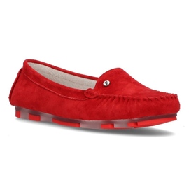 Rød Filippo DP2037 / 21 Rd læder loafers