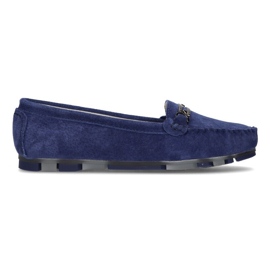 Læder loafers Filippo DP1202 / 21 Bl blå