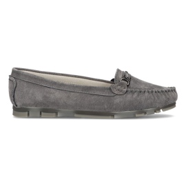 Læder loafers Filippo DP1202 / 21 Gr grå