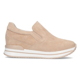 Lædersneakers Filippo DP1512 / 21 Be beige