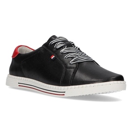 Lædersko Filippo DP2154 / 21 Bk sort
