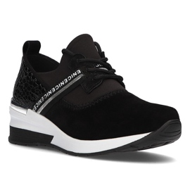 Lædersneakers Filippo DP1388 / 21 Bk sorte