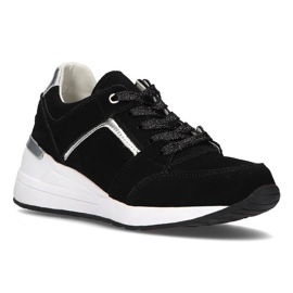 Lædersneakers Filippo DP2003 / 21 Bk sorte