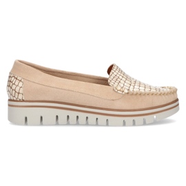Læder loafers Filippo 10118 beige