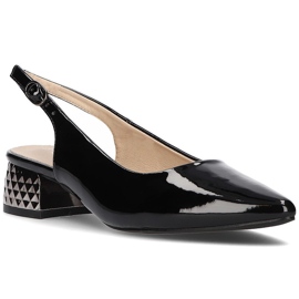 Pumps høje hæle FILIPPO DP2095 / 21 Bk L sortlakeret