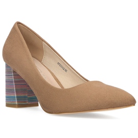 FILIPPO DP2324 / 22 Beige høje hæle