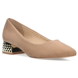 Pumps høje hæle FILIPPO DP2101 / 21 Beige