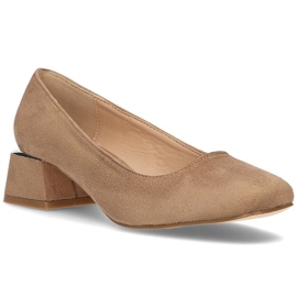 FILIPPO DP2096 / 22 Beige høje hæle