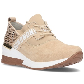 Lædersneakers Filippo DP1388 / 21 Be beige