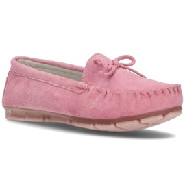 Læder loafers Filippo DP1204 / 21 Pi pink lyserød