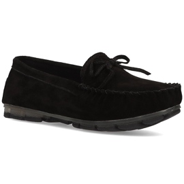 Lædermokkasiner Filippo DP1204 / 21 Bk sort