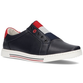 Lædersko Filippo DP2155 / 21 Nv marineblå marine blå