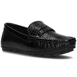 Lædermokkasiner Filippo DP2139 / 21 Bk sort