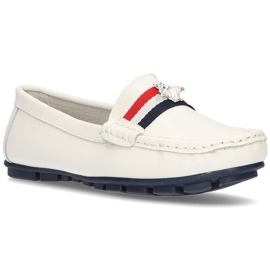 Læder loafers Filippo DP1406 / 21 Wh hvid