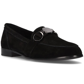 Lædermokkasiner Filippo DP2148 / 21 Bk sort