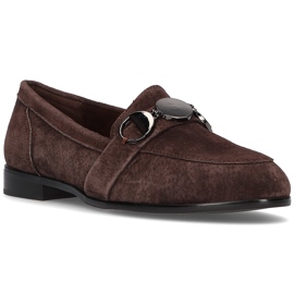 Læder loafers Filippo DP2148 / 21 Br brun