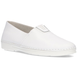Læder slip-on sko Filippo DP2134 / 21 Wh hvid