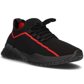 Sneakers til mænd Filippo MTN2291 / 21 Bk Rd sort rød