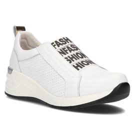 Læder Sneakers Filippo DP2053 / 21 Wh hvid