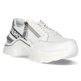 Læder Sneakers Filippo DP2057 / 21 Wh hvid