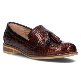 Læder loafers Filippo DP2161 / 21 Br brun