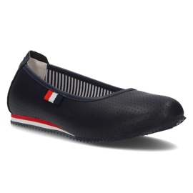 Læderballerinaer Filippo DP2171 / 21 Nv marineblå marine blå