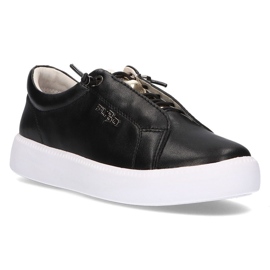 Lædersko Filippo DP2041 / 21 Bk sort