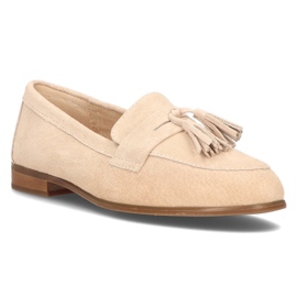 Læder loafers Filippo DP2149 / 21 Be beige