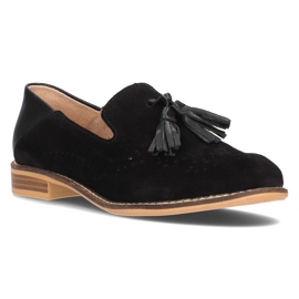 Lædermokkasiner Filippo DP2332 / 21 Bk sort
