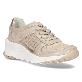 Lædersneakers Filippo DP2008 / 21 Go golden gylden