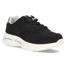 Læder Sneakers Filippo DP2156 / 21 Bk sort