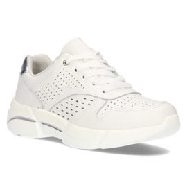 Læder Sneakers Filippo DP2156 / 21 Wh hvid
