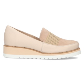 Lædersko Filippo 091 beige