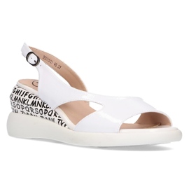 Sandaler på kilen Filippo DS2315 / 21 Wh hvid