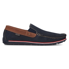 Læder loafers Filippo G-1522K marineblå marine blå