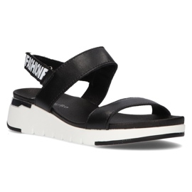Lædersandaler Filippo DS2141 / 21 Bk sorte