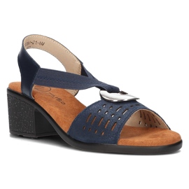 Lædersandaler Filippo DS2308 / 21 Nv marineblå