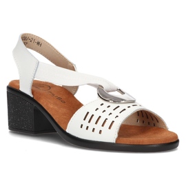 Lædersandaler Filippo DS2308 / 21 Wh hvid