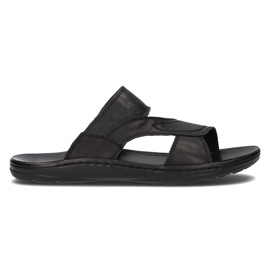 Læder herre hjemmesko Filippo MK2304 / 21 Bk sort