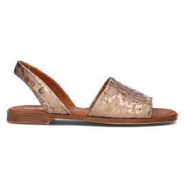 Lædersandaler Filippo 40215 taupe brun