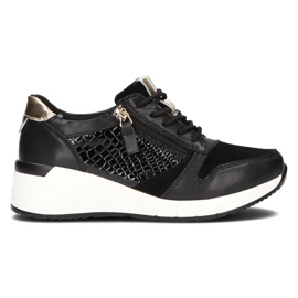 Lædersneakers Filippo DP2052 / 21 Bk sorte