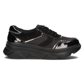 Læder sneakers Filippo DP3178 / 21 Bk sorte