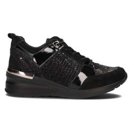 Læder Sneakers Filippo DP3170 / 21 Bk sort