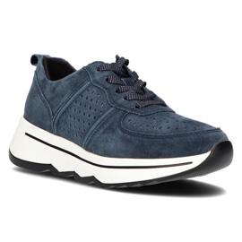 Filippo Lædersneakers DP3171 / 21 Nv marineblå marine blå