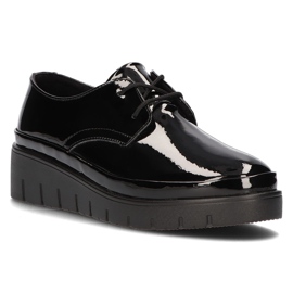 Lædersko Filippo DP3025 / 21 Bk sort