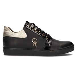 Lædersneakers Filippo 128 sort